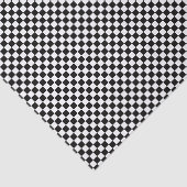 小さな黒と白のチェック柄 薄葉紙 (詳細)