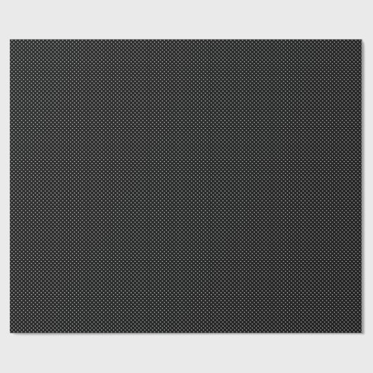 小さな黒と白の水玉模様 ラッピングペーパー (フラット)