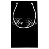 小さな黒のクラスデザイナー抱き枕 スモールペーパーバッグ (裏面)