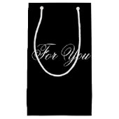 小さな黒のクラスデザイナー抱き枕 スモールペーパーバッグ (正面)