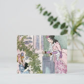 小さな黒の子猫 ポストカード (スタンド正面)