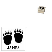 小さな黒熊の爪 ラバースタンプ (押印)