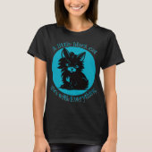 小さな黒猫がEverything V2に合う Tシャツ (正面)
