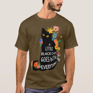 小さな黒猫は魔女の毛を全部持ち歩く Tシャツ