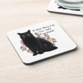 小さな黒猫 コースター (左側)