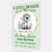 小さな龍が赤ちゃんのシャワーを途中にある アクリルサイン (傾斜)