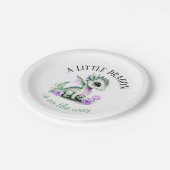 小さな龍が赤ちゃんのシャワーを途中にある ペーパープレート (アングル)