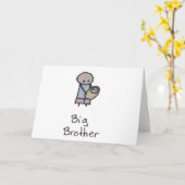 小さな1つの兄のグリーティングカード カード (黄色い花)