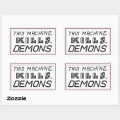 小さな「この機械は悪魔を殺す」ステッカー 長方形シール (シート)