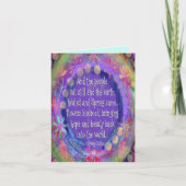 小さな「そして人々は静かに座っていた」 カード (正面)