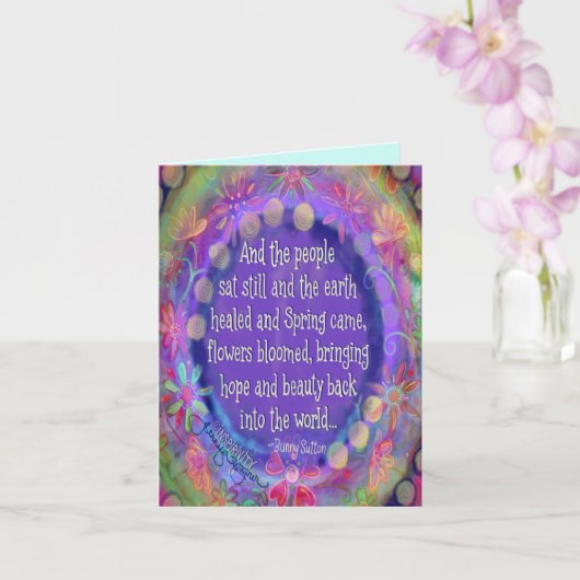 小さな「そして人々は静かに座っていた」 カード (蘭)