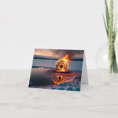 小さな、4" x 5.6" の折りたたみホリデーカード シーズンカード (正面)