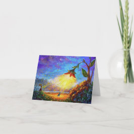 小さな、4" x 5.6" の折りたたみ式サンキューカード サンキューカード