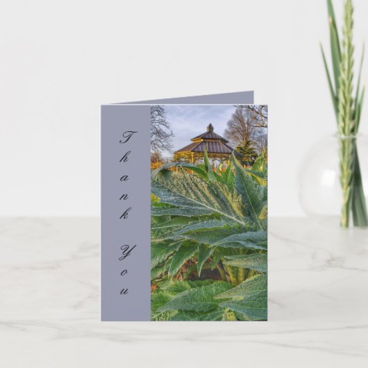 小さな、4" x 5.6" の折りたたみ式感謝カード サンキューカード (正面)