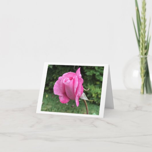 小さな、4" x 5.6" 折りたたまれたグリーティングカード サンキューカード (正面)