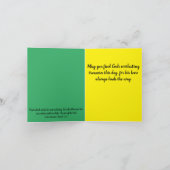 小さな、4" x 5.6" 折りたたみ式グリーティングカード カード (内部)