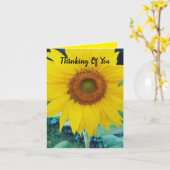 小さな、4" x 5.6" 折りたたみ式グリーティングカード カード (黄色い花)