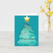 小さな、4" x 5.6" 折りたたみ式グリーティングカード カード (黄色い花)