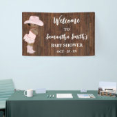 小さなAAカウガール西部ウェルカムベイビーシャワー 横断幕 (トレードショー)
