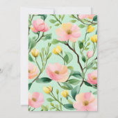 小さなbirdie孵化はすぐに春赤ちゃんシャワー 招待状 (裏面)