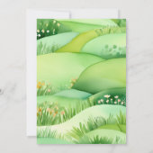 小さなbirdie孵化はすぐに春赤ちゃんシャワー 招待状 (裏面)