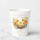 小さなbirdie孵化はすぐに春赤ちゃんシャワー 紙コップ (裏面)