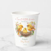 小さなbirdie孵化はすぐに春赤ちゃんシャワー 紙コップ (正面)