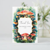 小さなBohoキノコ赤ちゃんシャワー サンキューカード (スタンド正面)