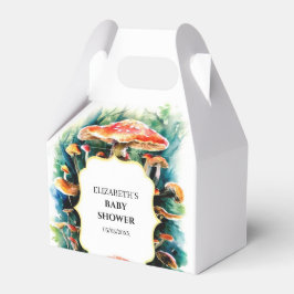 小さなBohoキノコ赤ちゃんシャワー フェイバーボックス