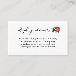 小さなLadybugディスプレイシャワー エンクロージャーカード