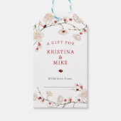 小さなLadybug赤ちゃんシャワー表示シャワー ギフトタグ (正面)