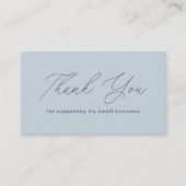 小さなQRコードをサポートしてくれてありがとう 名刺 (正面)