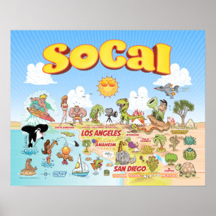 小さなSoCalポスター ポスター