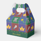 小さめのファンタジー掛け布団の赤ちゃんシャワーお願い箱 フェイバーボックス (裏面サイド)