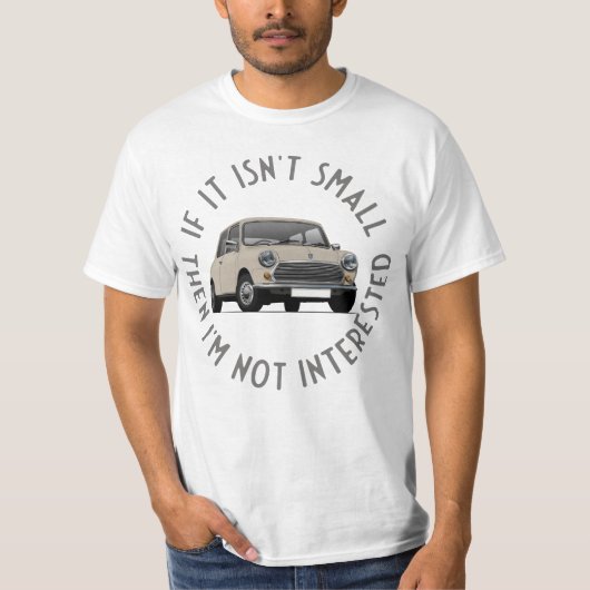 小さもしくない – Austin Mini, Austin Seven Tシャツ (正面)
