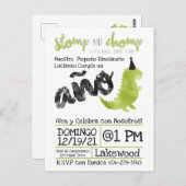 小さスペインのいディノ恐竜テーマボーイストンプ ポストカード (正面/裏面)