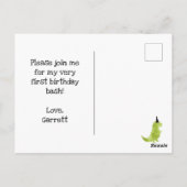 小さスペインのいディノ恐竜テーマボーイストンプ ポストカード (裏面)