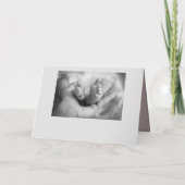 小さパーソナライズされたいベビーの足の指 招待状 (裏面)