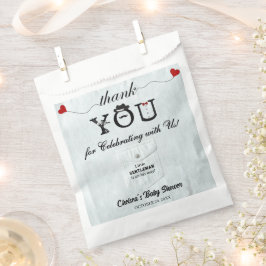 小さモダンな紳士の赤ちゃんシャワーかわいい フェイバーバッグ