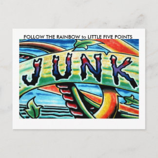 小さ後を追いFに虹… ポストカード