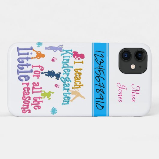 小さ教えな理由で幼稚園の電話ケース Case-Mate iPhoneケース (裏面(横))