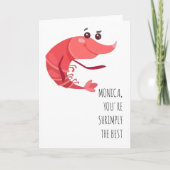 小さ最高のくパーソナライズされたおもしろいす カード (正面)