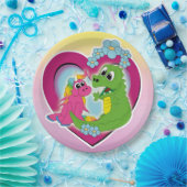 小さ最高のな友達-一角獣と竜 ペーパープレート (パーティー)