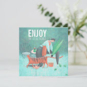 小さ楽しむいことターコイズガーデニング禅 カード (スタンド正面)