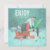 小さ楽しむいことターコイズガーデニング禅 カード (正面)