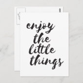 小さ楽しむい物 – ハガキ感動的 ポストカード (正面/裏面)