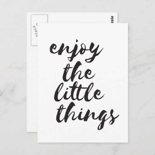 小さ楽しむい物 – ハガキ感動的 ポストカード (正面/裏面)