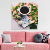 小さ楽しむなものコーヒークッキー平和 キャンバスプリント (インサイチュ (リビング))