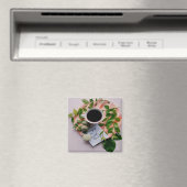 小さ楽しむなものコーヒークッキー平和 マグネット (インサイチュ (食洗機))