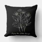 小さ楽しむなもの花 クッション (正面)